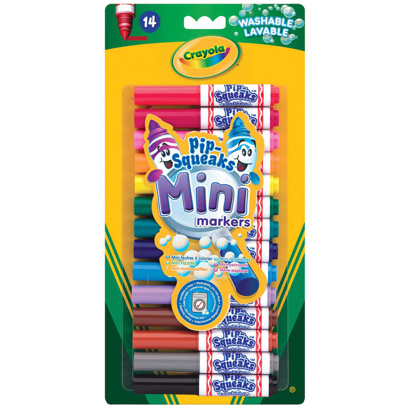 Crayola: Pip-Squeaks kimosható filctoll készlet - 14 darabos