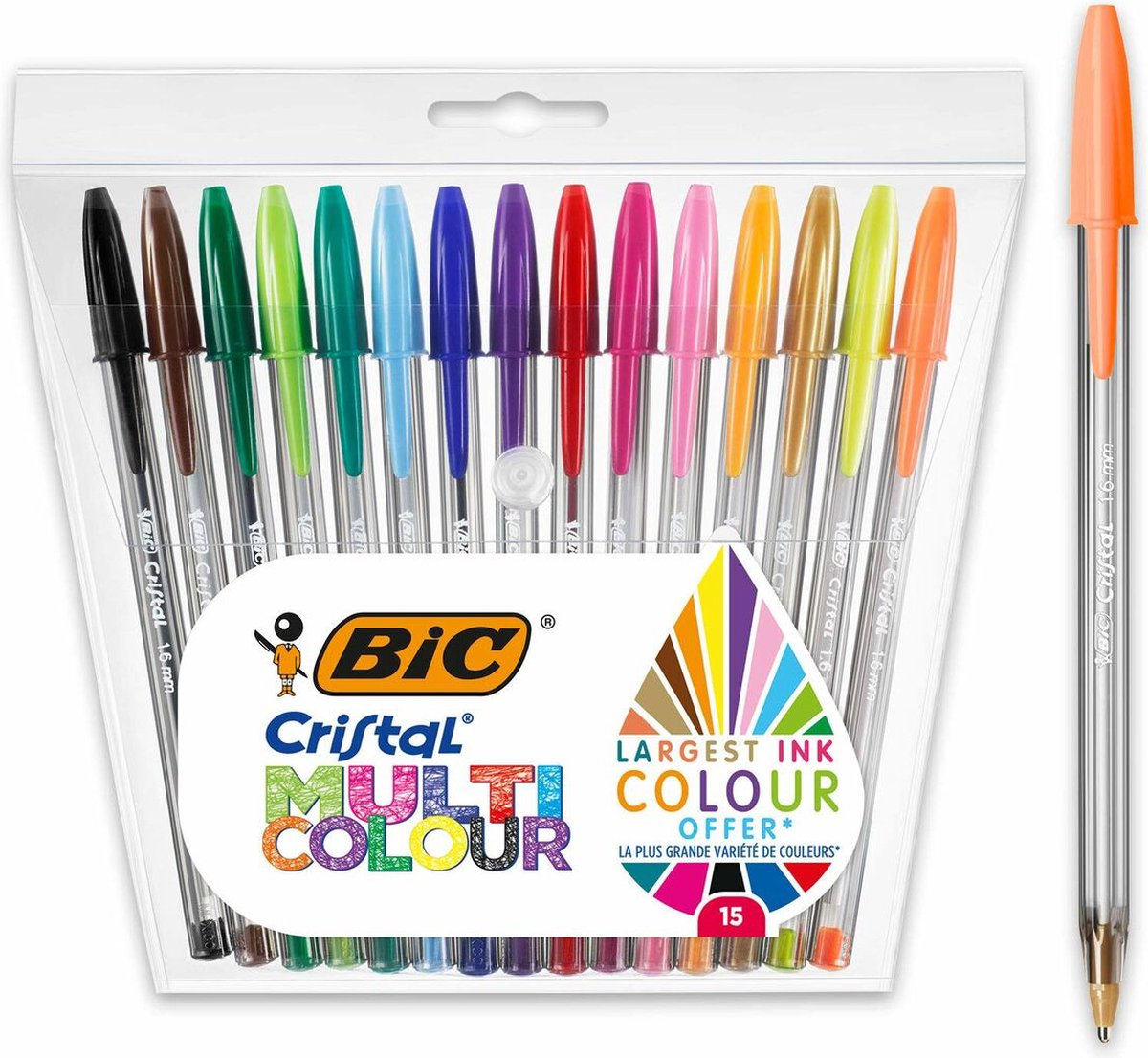 BIC Cristal Ballpoint Pens, 15 pcs.
