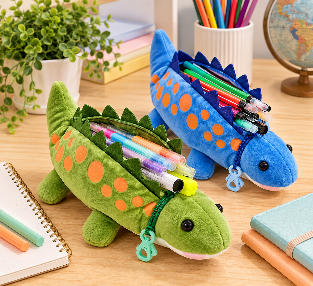 Dinosaur Plush Pencil Pouch