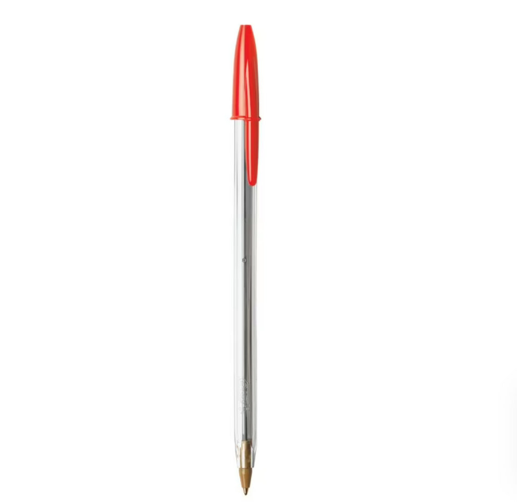 Cristal Xtra Smooth Ballpoint Pens, Red, 10 Pack