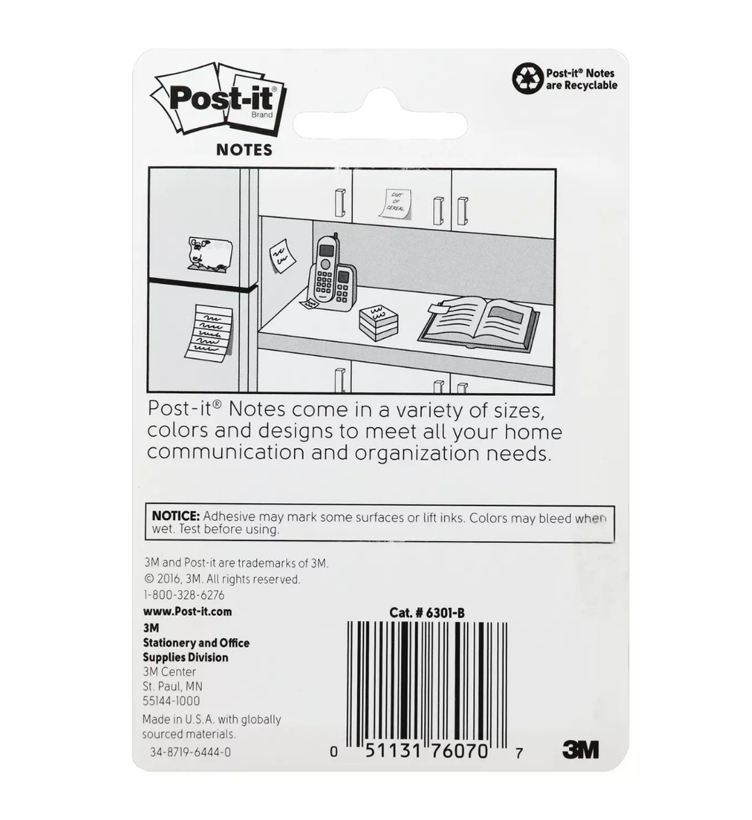 Post-it Lined Sticky Notes (3x3)