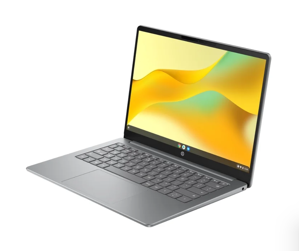 HP Chromebook 14 inch Laptop PC 2K IPS Chrome OS Intel N150 4GB 128GB UFS Meteor Silver with Gemini