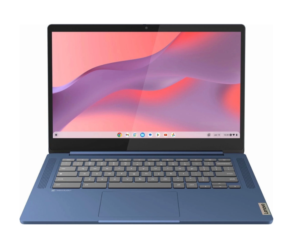 Lenovo IdeaPad Slim 3 Chromebook 14" Full HD Laptop, MediaTek Kompanio 520, 4GB RAM, 64GB eMMC, Chrome OS