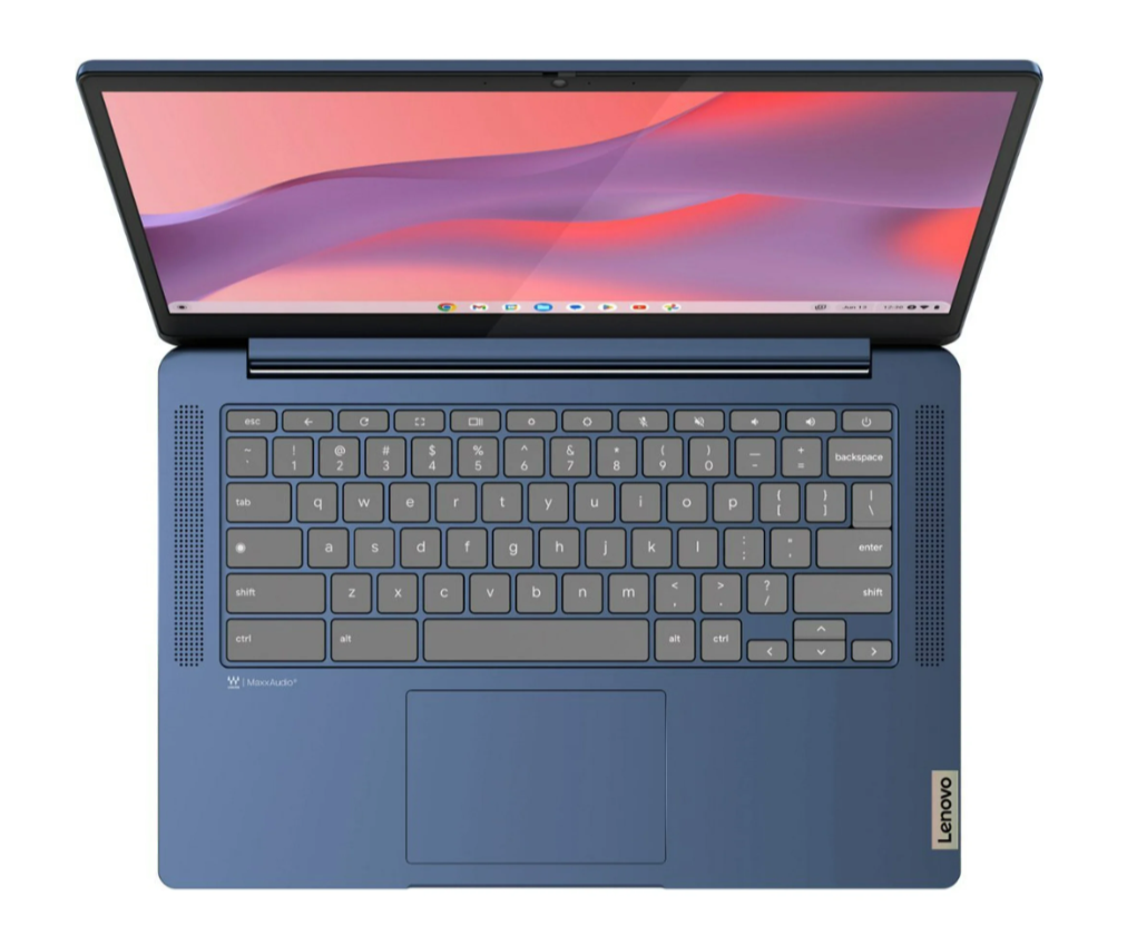 Lenovo IdeaPad Slim 3 Chromebook 14" Full HD Laptop, MediaTek Kompanio 520, 4GB RAM, 64GB eMMC, Chrome OS