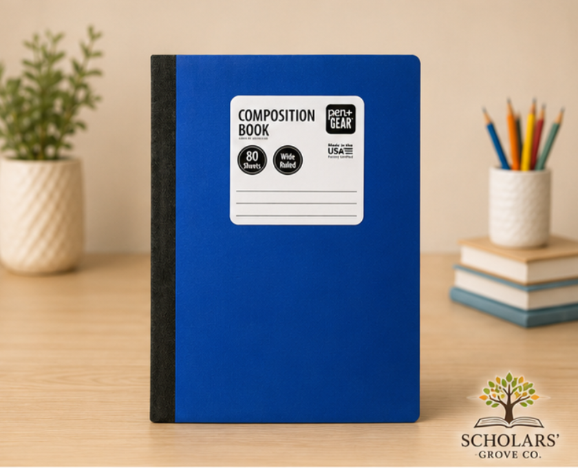 Blue Composition Book (5-pack) Wide-Ruled