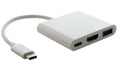 NNEDSZ ASTROTEK USB 3.1 Type-C USB-C to HDMI, USB Type-A and USB Type-C Adapter Male to Female 4K 30Hz for Apple MacBook Chromebook Pixel