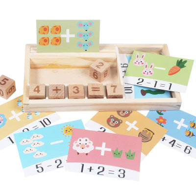 Wooden Cardboard for Children Math Learning