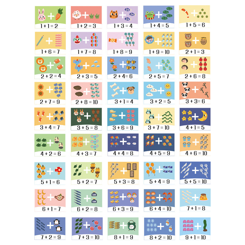 Wooden Cardboard for Children Math Learning